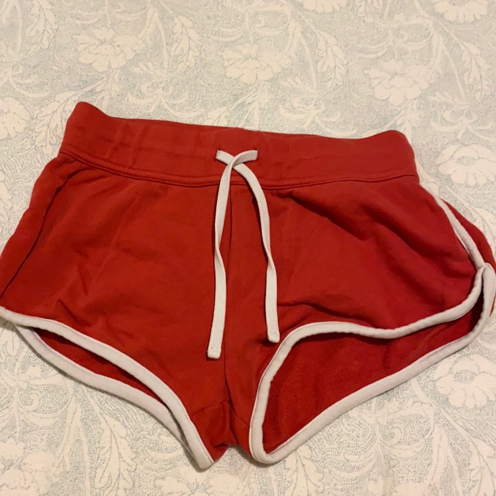 Comfy Lounge Red W/ White Shorts